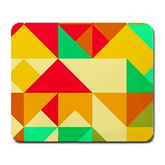 Retro Colors Shapes 			large Mousepad by LalyLauraFLM