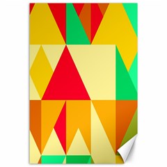 Retro Colors Shapes 			canvas 24  X 36 