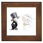 Little Bride and Groom Framed Tiles Front