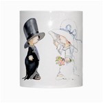 Little Bride and Groom White Mugs Center