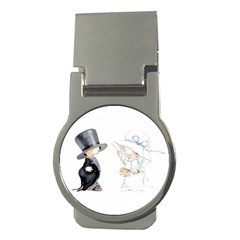 Little Bride And Groom Money Clips (round)  by Weddings