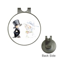 Little Bride And Groom Hat Clips With Golf Markers by Weddings