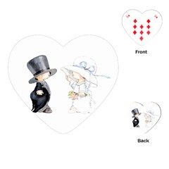 Little Bride And Groom Playing Cards (heart) 