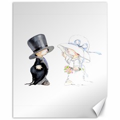 Little Bride And Groom Canvas 11  X 14   by Weddings