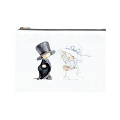 Little Bride And Groom Cosmetic Bag (large)  by Weddings