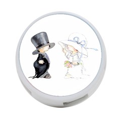 Little Bride And Groom 4-port Usb Hub (two Sides)  by Weddings