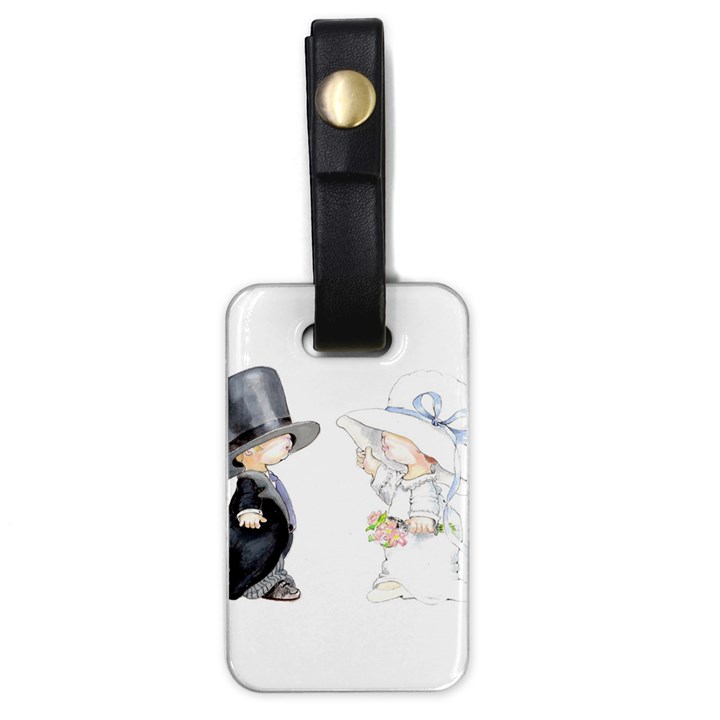 Little Bride and Groom Luggage Tags (One Side) 