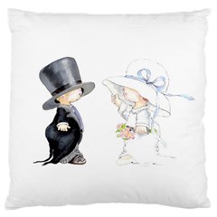 Little Bride And Groom Standard Flano Cushion Cases (two Sides) 