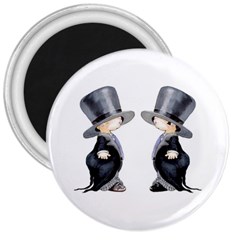 Little Groom And Groom 3  Magnets by Weddings