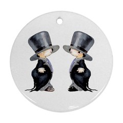 Little Groom And Groom Ornament (round)  by Weddings