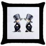 Little Groom and Groom Throw Pillow Cases (Black) Front