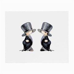 Little Groom And Groom Small Glasses Cloth by Weddings