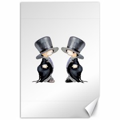 Little Groom And Groom Canvas 12  X 18  