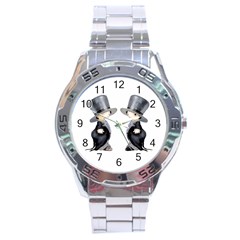 Little Groom And Groom Stainless Steel Men s Watch