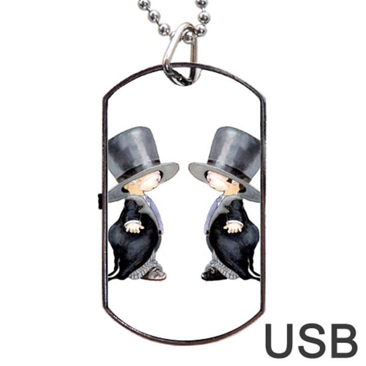 Little Groom and Groom Dog Tag USB Flash (Two Sides) 