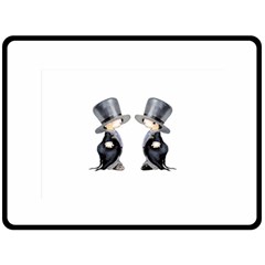 Little Groom And Groom Double Sided Fleece Blanket (large)  by Weddings