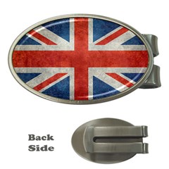 Union Jack 3x5 V10 Vintage Bright Print F Sml Money Clips (oval)  by bruzer