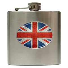 Union Jack 3x5 V10 Vintage Bright Print F Sml Hip Flask (6 Oz) by bruzer