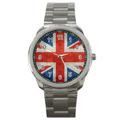 Union Jack 3x5 V10 Vintage Bright Print F Sml Sport Metal Watches by bruzer