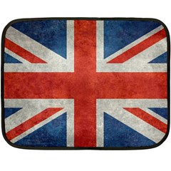 Union Jack 3x5 V10 Vintage Bright Print F Sml Double Sided Fleece Blanket (mini)  by bruzer