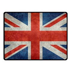 Union Jack 3x5 V10 Vintage Bright Print F Sml Double Sided Fleece Blanket (small)  by bruzer