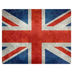 Union Jack 3x5 V10 Vintage Bright Print F Sml Double Sided Flano Blanket (medium)  by bruzer