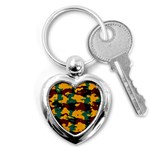 Camo texture 			Key Chain (Heart) Front