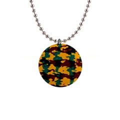 Camo Texture 			1  Button Necklace by LalyLauraFLM