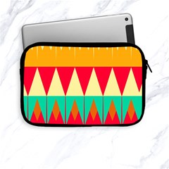 Triangles And Other Retro Colors Shapes 			apple Ipad Mini Zipper Case by LalyLauraFLM