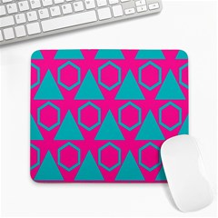 Triangles And Honeycombs Pattern 			large Mousepad by LalyLauraFLM