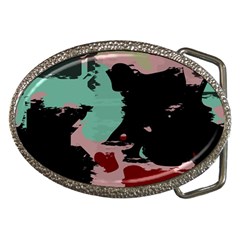 Retro Colors Texture 			belt Buckle by LalyLauraFLM