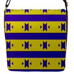 Tribal Shapes And Stripes 			flap Closure Messenger Bag (s) by LalyLauraFLM