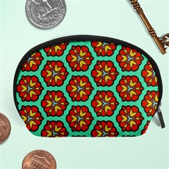 Red Flowers Pattern Accessory Pouch