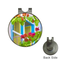 Colored Flowers In Front Ot Windows House Print Hat Clips With Golf Markers by dflcprints