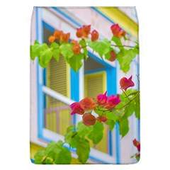 Colored Flowers In Front Ot Windows House Print Flap Covers (l)  by dflcprints