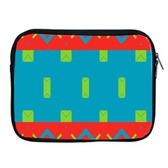 Chevrons And Rectangles 			apple Ipad 2/3/4 Zipper Case by LalyLauraFLM