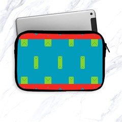 Chevrons And Rectangles 			apple Ipad Mini Zipper Case by LalyLauraFLM