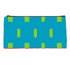 Chevrons And Rectangles 	pencil Case by LalyLauraFLM