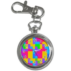 Colorful Tetris Shapes 			key Chain Watch by LalyLauraFLM