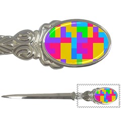 Colorful Tetris Shapes 			letter Opener by LalyLauraFLM