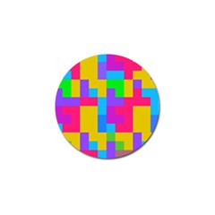 Colorful Tetris Shapes 			golf Ball Marker by LalyLauraFLM