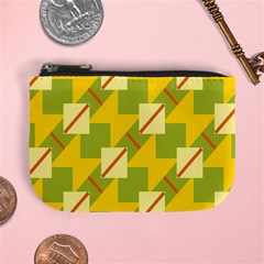 Squares And Stripes 	mini Coin Purse by LalyLauraFLM