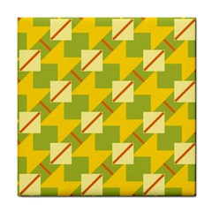 Squares And Stripes 			tile Coaster by LalyLauraFLM