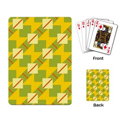 Squares And Stripes 			playing Cards Single Design by LalyLauraFLM