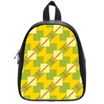 Squares and stripes 			School Bag (Small) Front