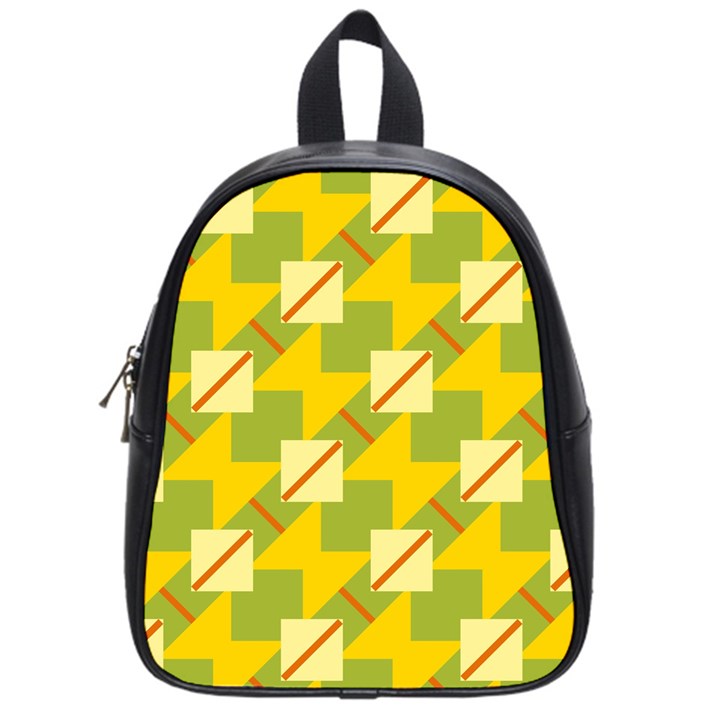 Squares and stripes 			School Bag (Small)