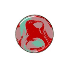 Red Pink Green Texture 			hat Clip Ball Marker by LalyLauraFLM