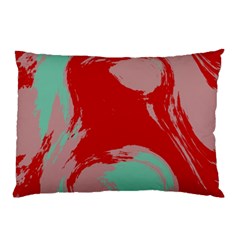 Red Pink Green Texture 			pillow Case by LalyLauraFLM