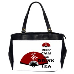 Keep Calm And Drink Tea - Asia Edition Office Handbags (2 Sides)  by RespawnLARPer