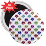 Fantasy Angry Birds Drawings Pattern 3  Magnets (10 pack)  Front